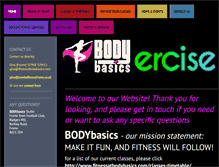 Tablet Screenshot of fitnessatbodybasics.com